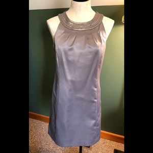 Loft Silver sleeveless dress